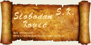 Slobodan Ković vizit kartica